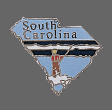 South Carolina Shape Lapel Pin