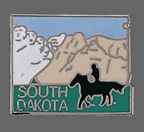 South Dakota Shape Lapel Pin