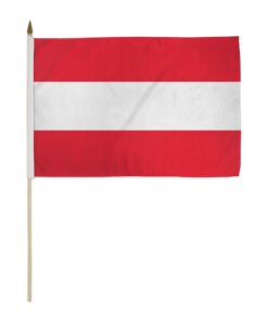 Austria 12X18 Handheld Stick Flags