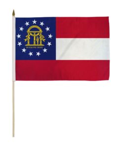 12x18in State Of Georgia Stick Flag