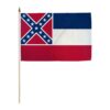 12x18in State Of Mississippi Stick Flag