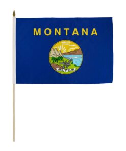 12x18in State Of Montana Stick Flag