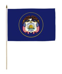 12x18in State Of Utah Stick Flag