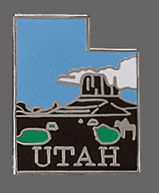 Utah Shape Lapel Pin