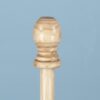 6' 1 Piece Blonde Wood Flagpole, 6 ft. X 1 in. One Piece Wood Flagpole with Ball Ornament