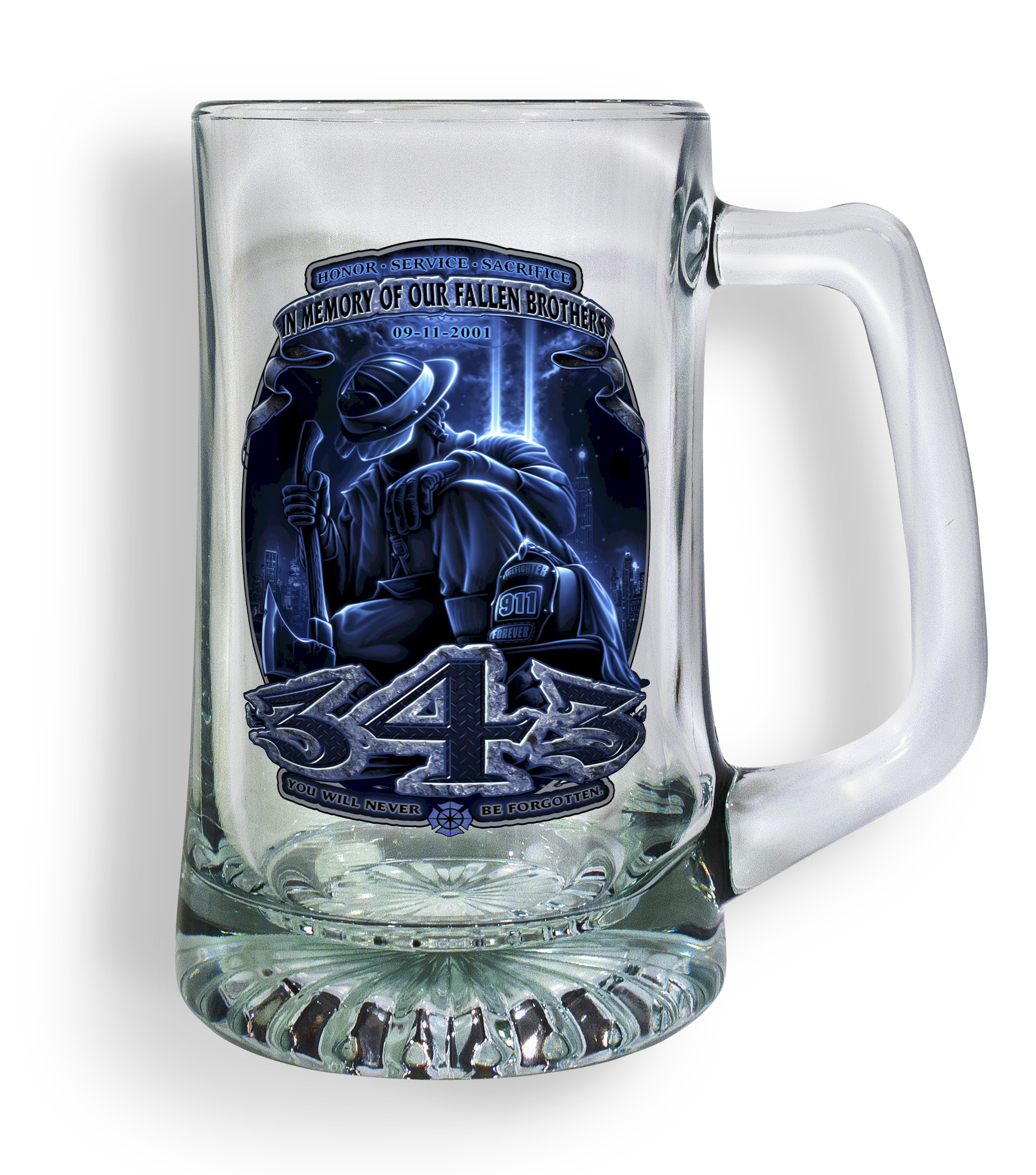 In Memory Of Tankard Glass