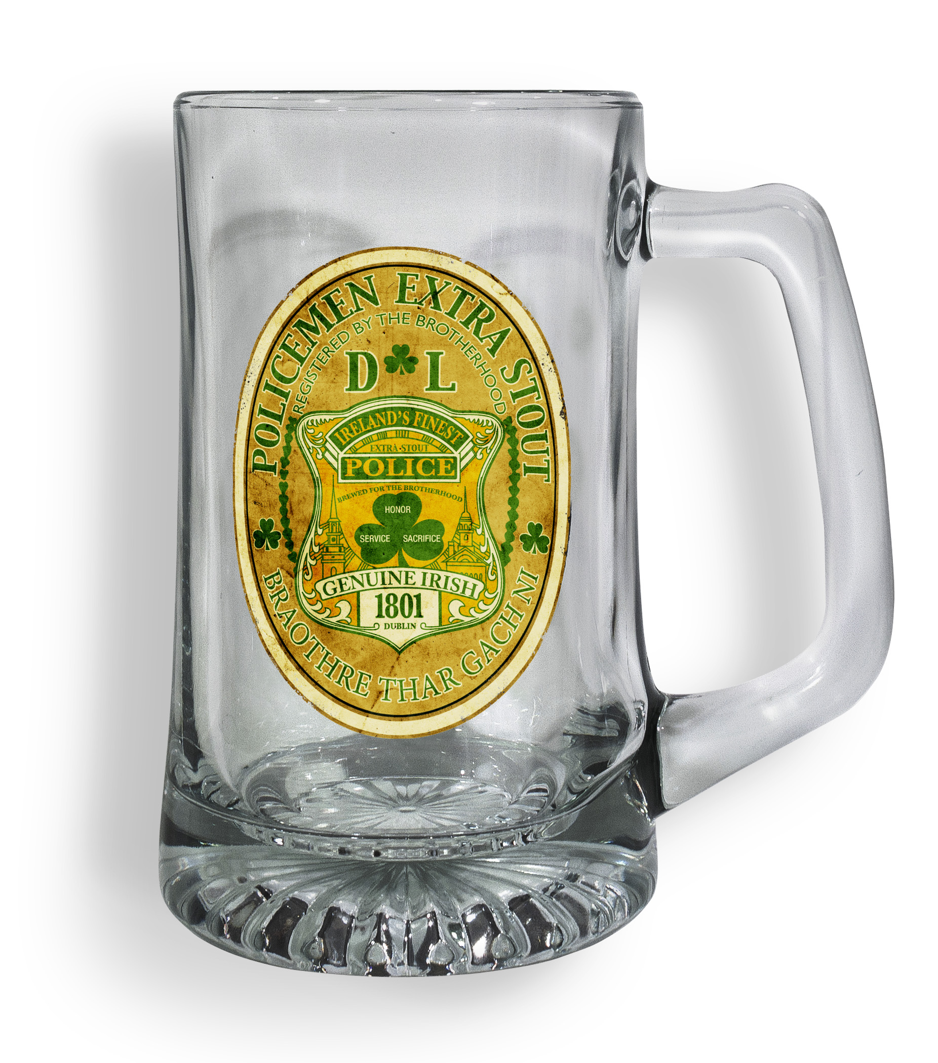 Policeman Tankard Glass