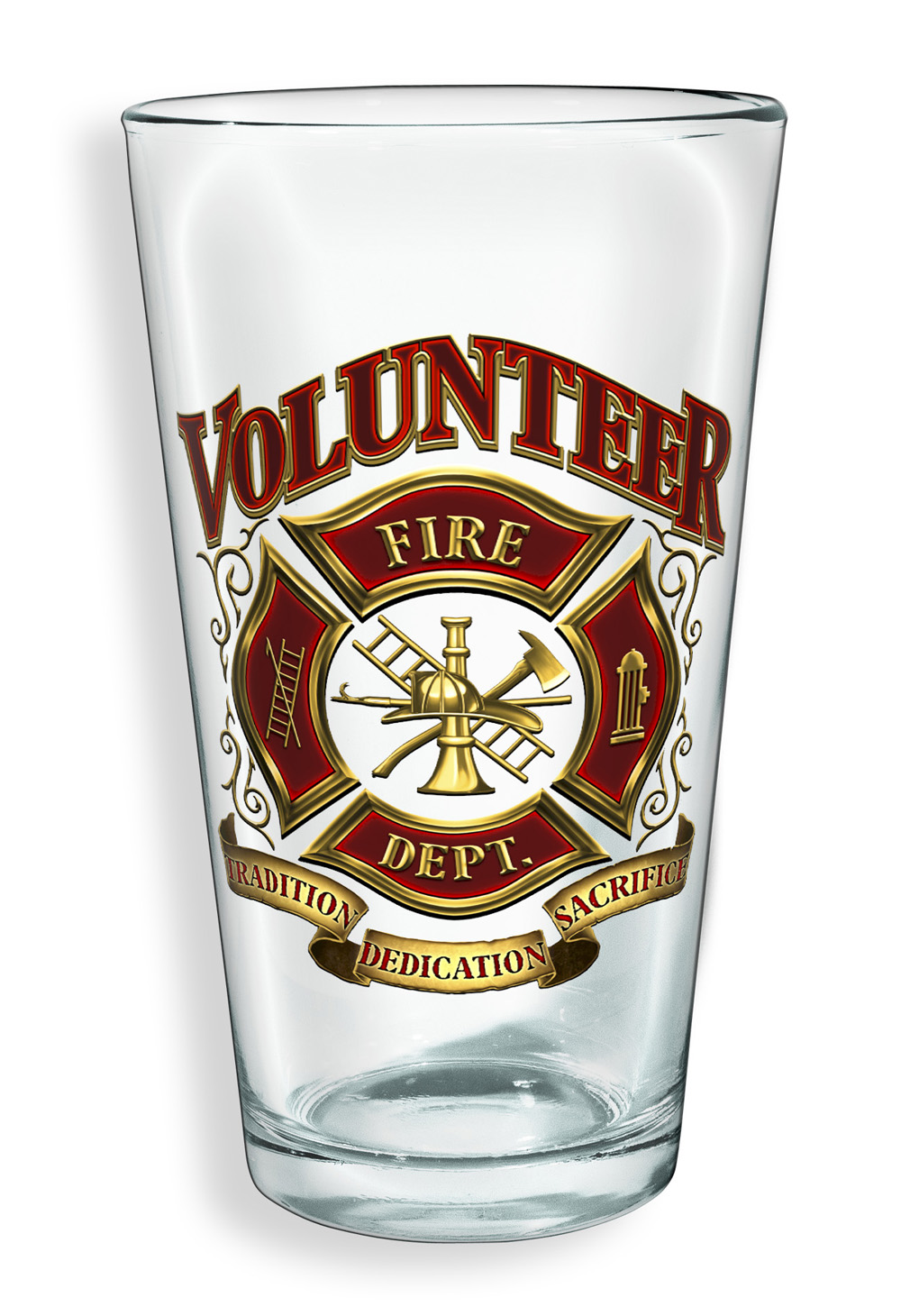 Volunteer Firefighter Pint Glass