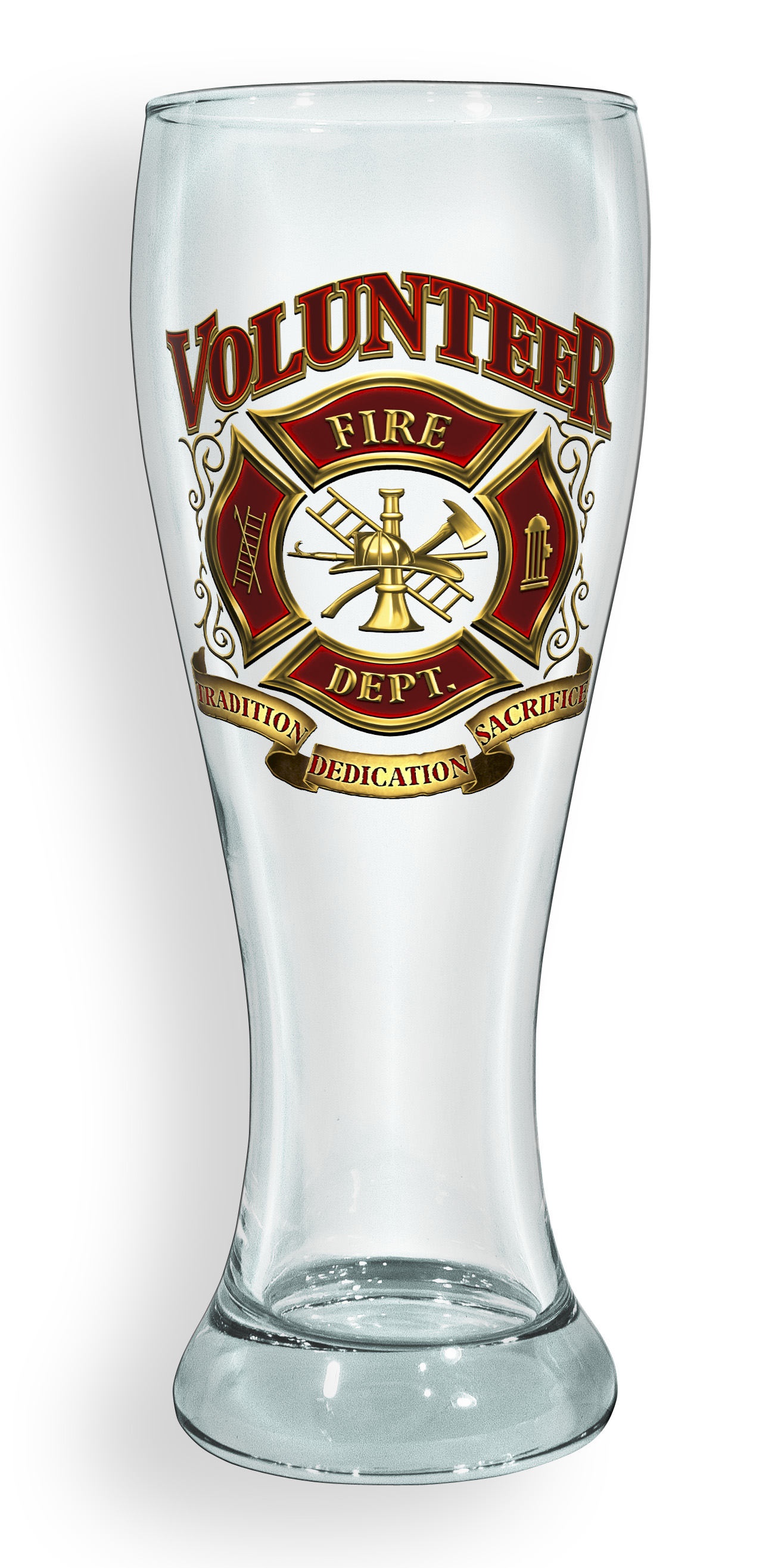 Volunteer Firefighter Pilsner Glass
