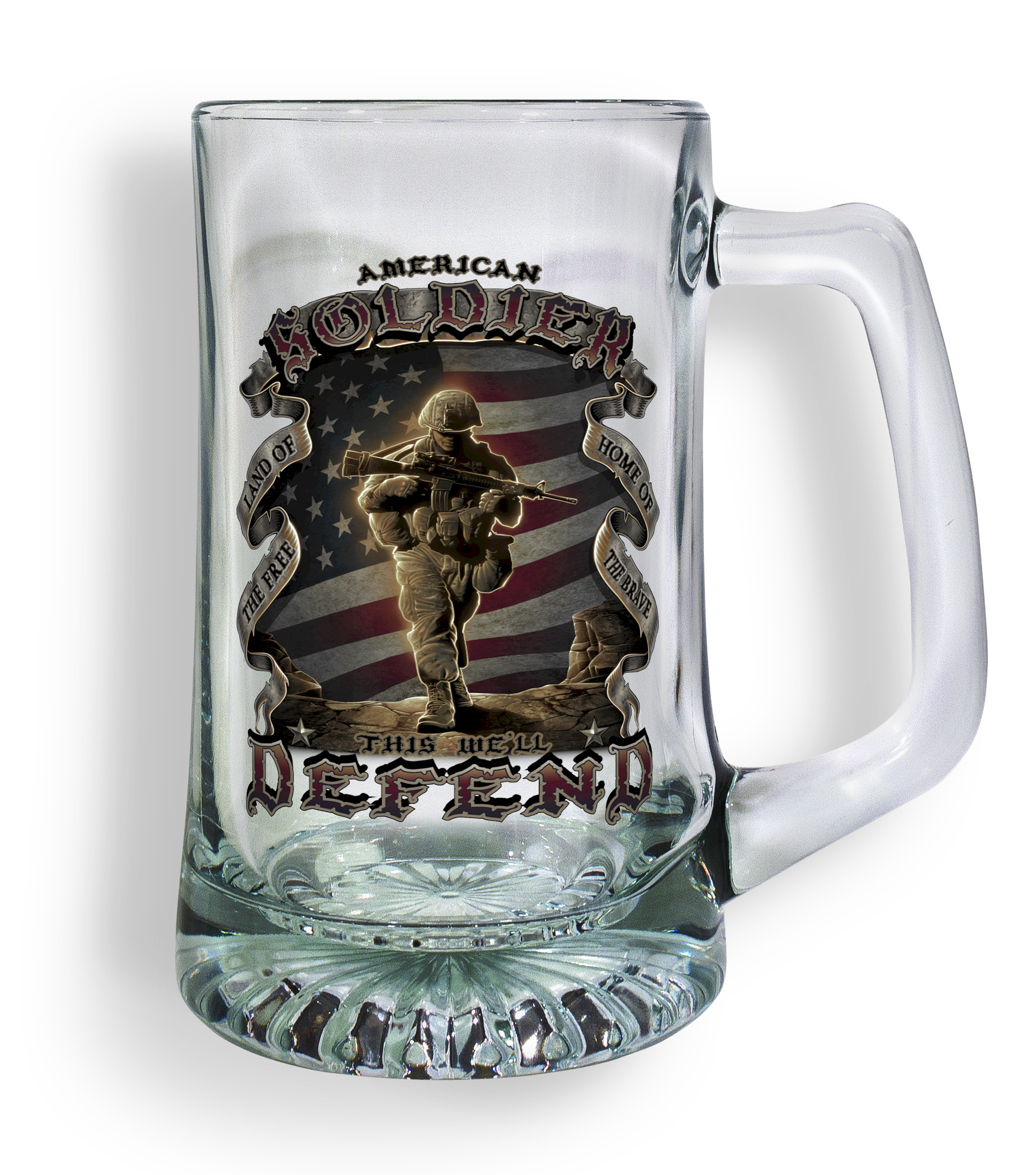 Soldier Tankard Glass