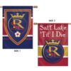 Real Salt Lake Vertical Flag 2 Sided 28" x 40", Real Salt Lake Vertical Banner.