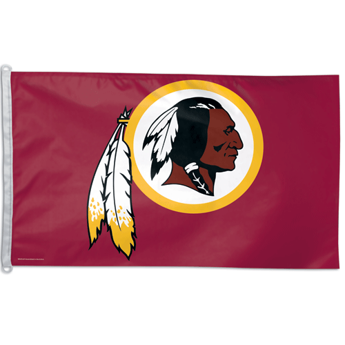 Washington Redskins Logo, 3' x 5' Redskins Logo Flag, 3' x 5' Washington Redskins Logo Flag, 3' x 5' Washington Redskins Flag