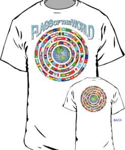Flags of the World tees