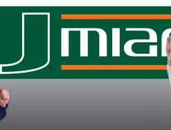 Miami Hurricanes Banner 8'x2'
