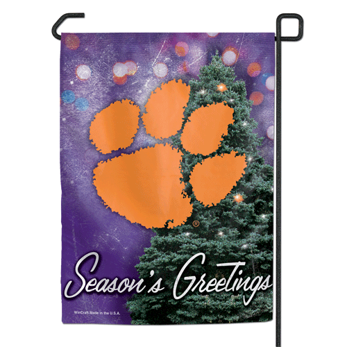 Clemson University 12"X18" Garden Flag