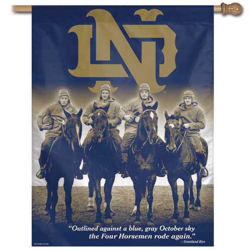 Notre Dame 4 Horsemen Banner