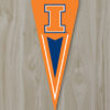 Illinois Yard Pennant 34"x14"
