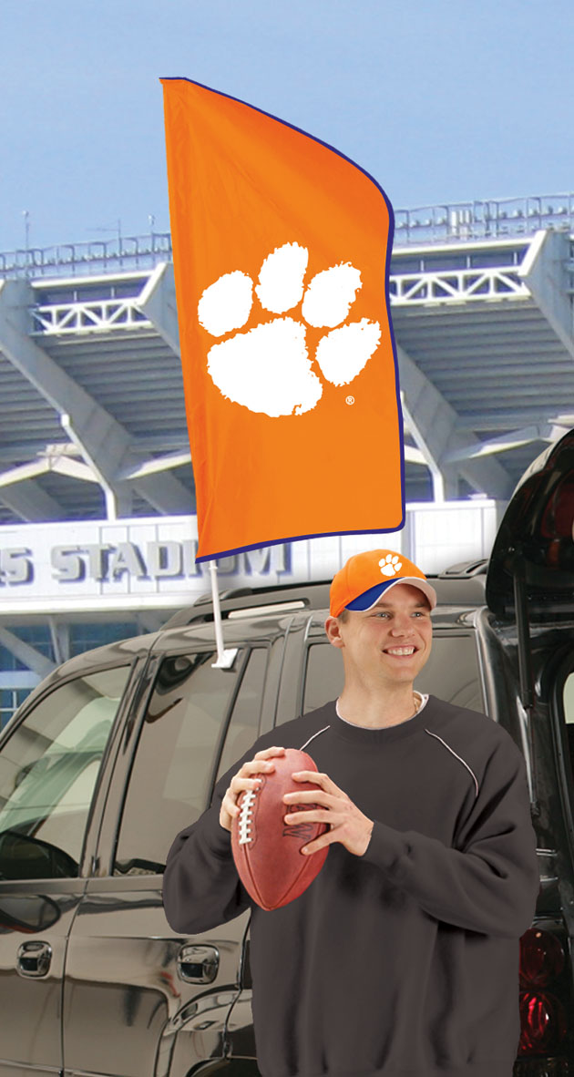 Clemson Tigers Tailgate Flag 42"x20"