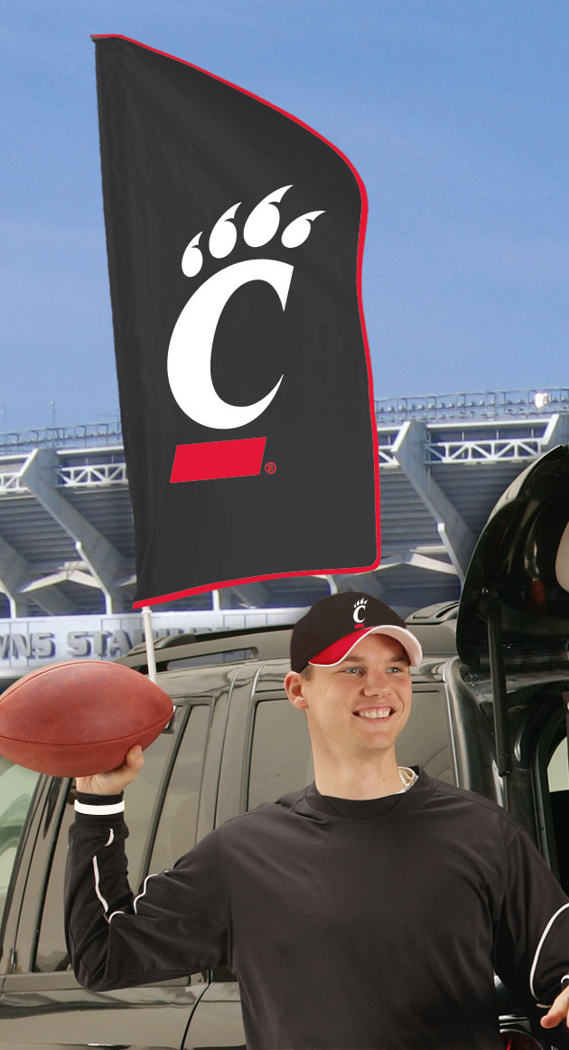 Cincinnati Tailgate Flag 42"x20"
