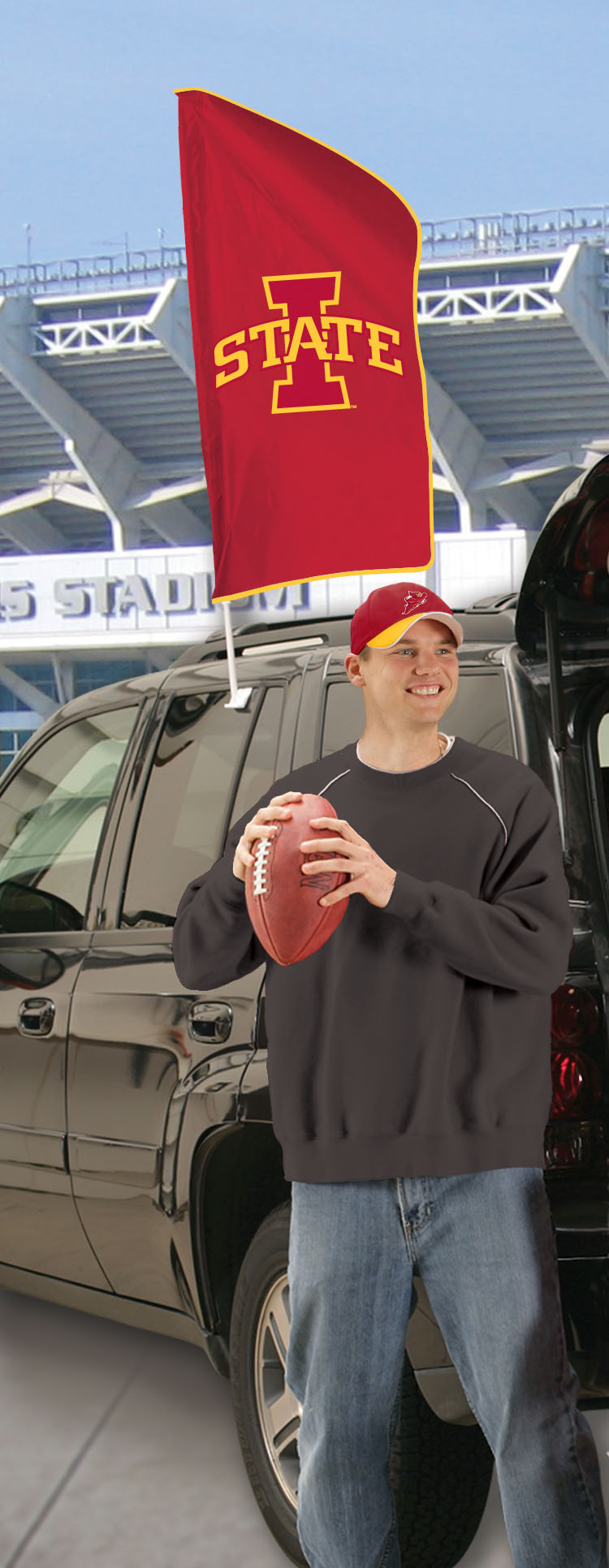 Iowa State Tailgate Flag 42"x20"