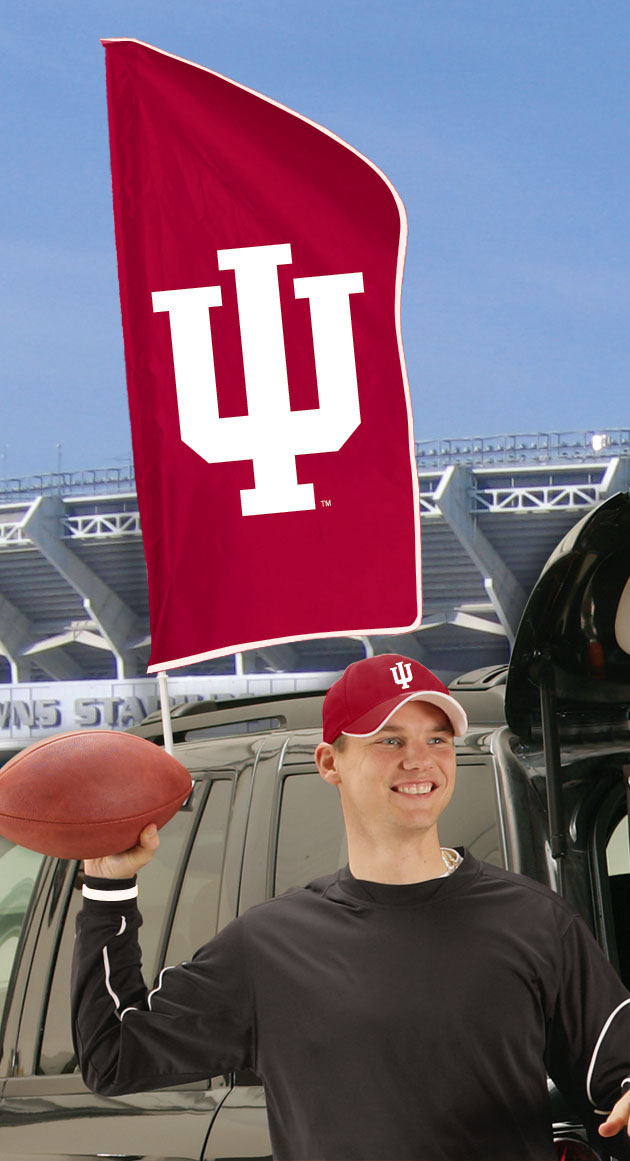 Indiana Tailgate Flag 42"x20"