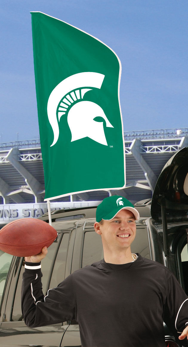 Michigan State Tailgate Flag 42"x20"