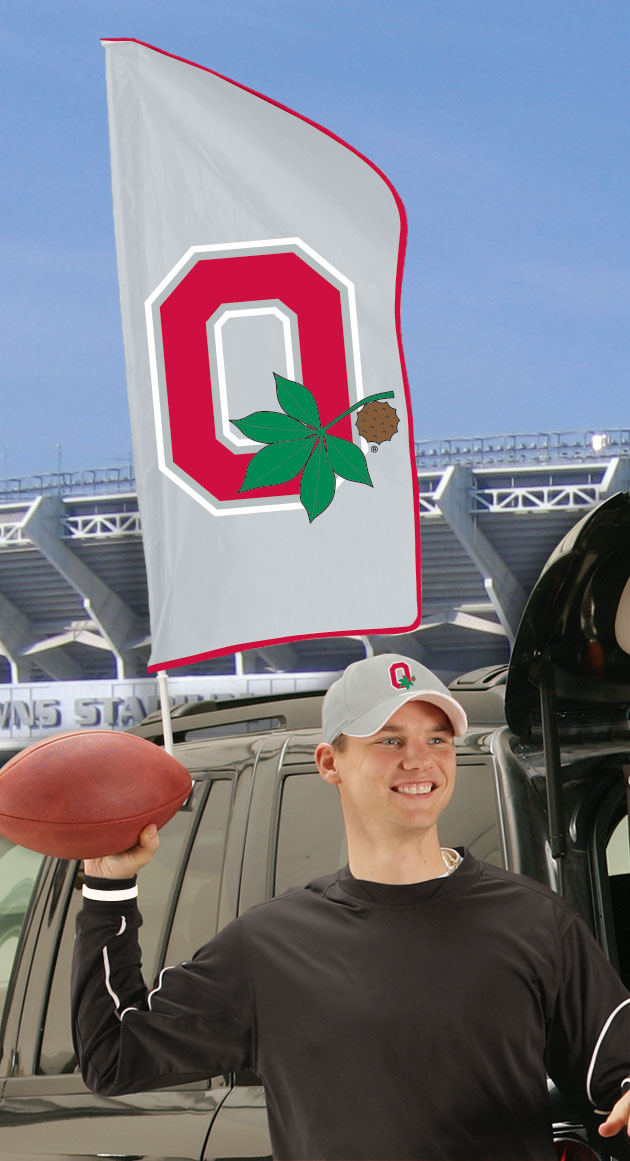 Ohio State Tailgate Flag 42"x20"