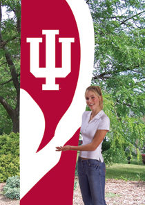 Indiana Tall Flag 8.5'x2.5'