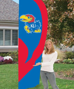 Kansas Jayhawks Tall Flag 8.5'x2.5'