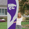 Kansas State Tall Flag 8.5'x2.5'