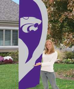 Kansas State Tall Flag 8.5'x2.5'