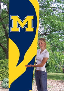 Michigan Tall Flag 8.5'x2.5'