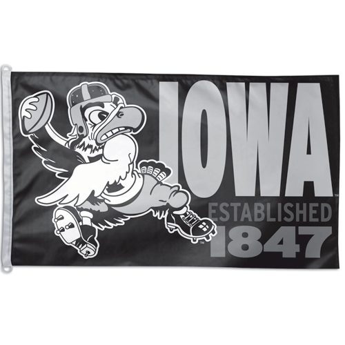 Iowa Hawkeyes Vintage 3' X 5' Flag