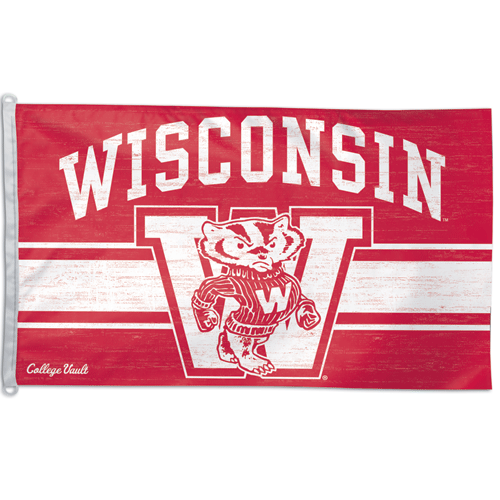 Wisconsin, U-College Vault 3x5' Flag
