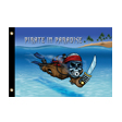 Scuba Pirate 12"X18" Nylon D/S
