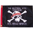 Beatings will Continue 12"X18" Nylon D/S