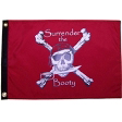 Surrender the Booty - Red 12"X18" Nylon D/S