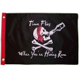 Time Flies when You're Having Rum 12"X18" Nylon D/S 