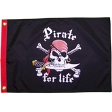 Pirate for Life 12"X18" Nylon D/S