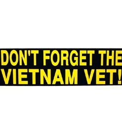 Don't Forget Viet Vet Bumper Sticker