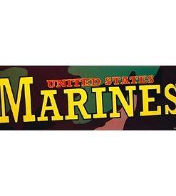 Marines Camo Bumper Sticker