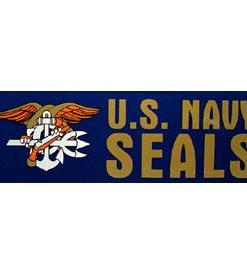 Navy Seals Bumper Sticker, U.S. Navy Seal with Trident Bumper Sticker