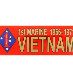 Viet - 1st Marine 66-71 Bumper Sticker