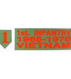 Viet - 1st Inf 65-70 Bumper Sticker