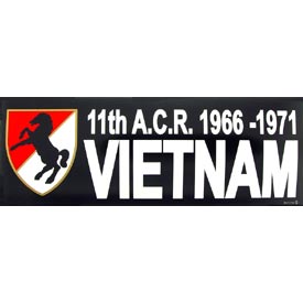 Viet 11th ACR 66-71 Bumper Sticker