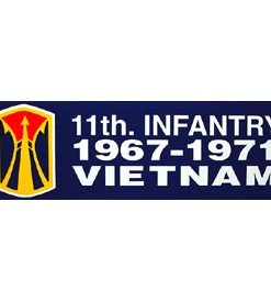 Viet 11th Inf 67-71 Bumper Sticker