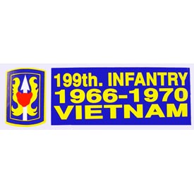 Viet 199th Inf 66-70 Bumper Sticker