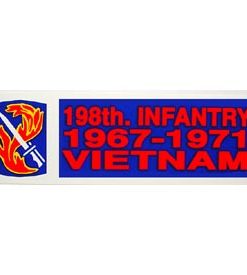 Viet 198th Inf 67-71 Bumper Sticker