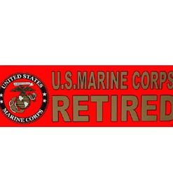 US Marine Corps Retired Bumper Sticker