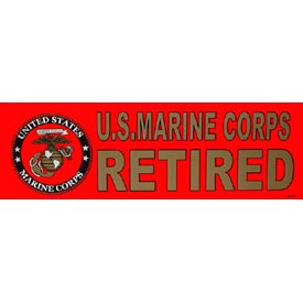US Marine Corps Retired Bumper Sticker